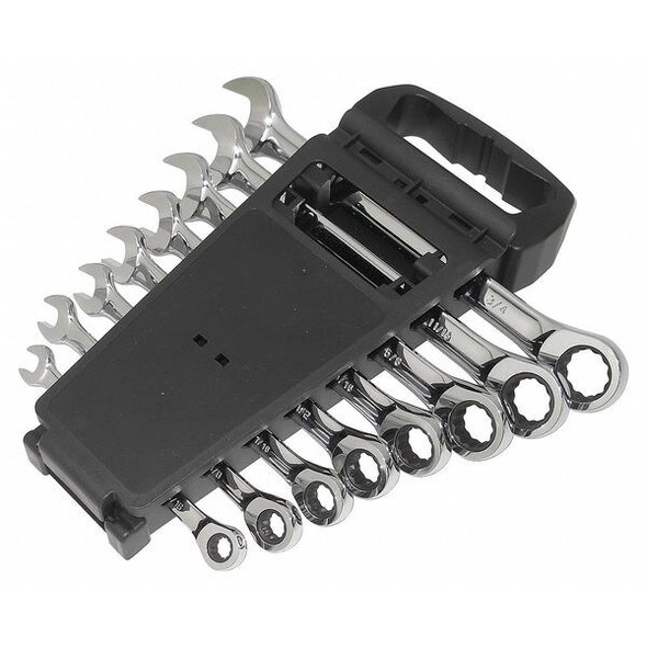 Westward Ratcheting Wrench Set,Combination 1LCC7