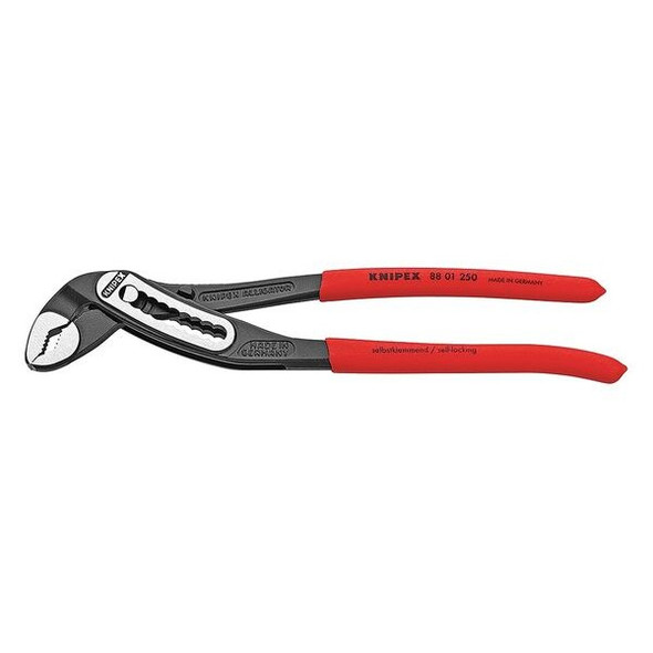 10 in Knipex Alligator V-Jaw Tongue and Groove Plier Serrated, Plastic Grip