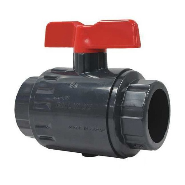Asahi Manual 2-Way Ball Valve,Socket,PVC 161070020