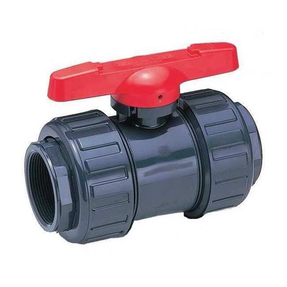 Asahi Manual 2-Way Ball Valve,Socket,PVC 1602030