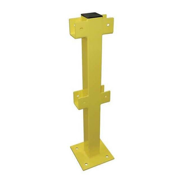 Manufacturer Varies Intermediate Post,45 In.,Yellow,Steel 22DN12