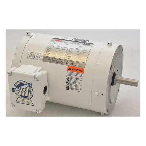 Dayton Washdown Motor,3 Ph,TENV,3/4 HP,1745 rpm 1TTB5BG