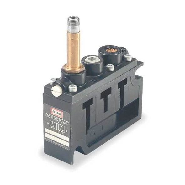 Aro Solenoid Air Control Valve,1/4 In,4-Way A222SS-000-N