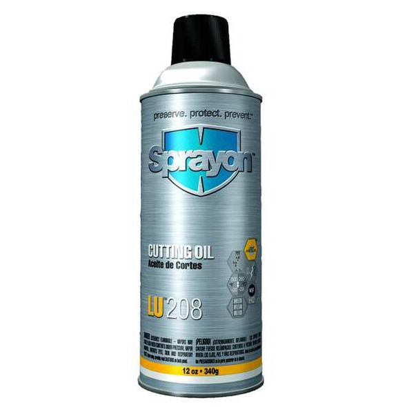 Sprayon Cutting Oil,12 oz,Aerosol,Petroleum Base SC0208000 Sprayon Cutting Oil,12 oz,Aerosol,Petroleum Base SC0208000