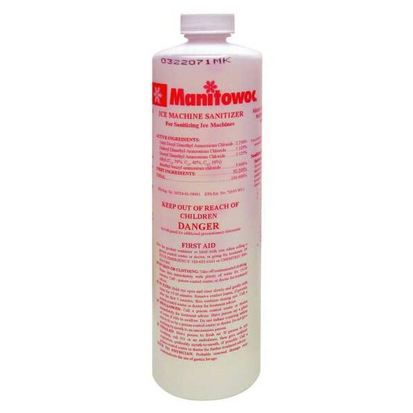 Manitowoc Ice Machine Sanitizer,16 oz.,Clear 5164 Manitowoc Ice Machine Sanitizer,16 oz.,Clear 5164