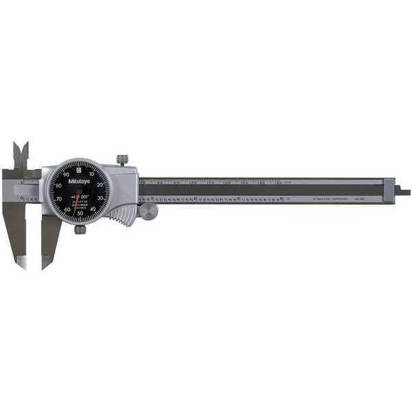 Mitutoyo Dial Caliper,6 In,Black,0.100/Rev 505-742-56J
