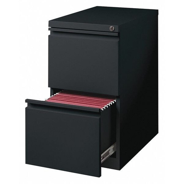 Hirsh 15" W 2 Drawer Vertical File Cabinet, Black,  Letter 18578