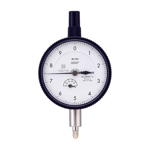 Mitutoyo Dial Indicator,0 to 0.050 In,0-10 2804A-10