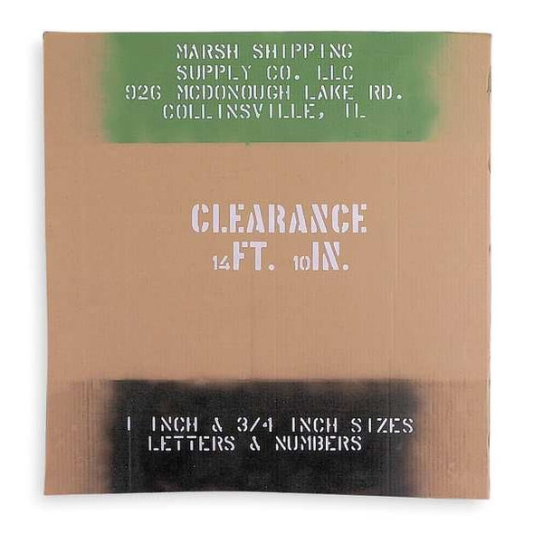 Marsh Stencil Machine,1 In Character H R