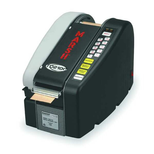 Tape Dispenser, 3 Max. Tape Width. 9 in Tape Core Dia, Metal, Plastic, Black