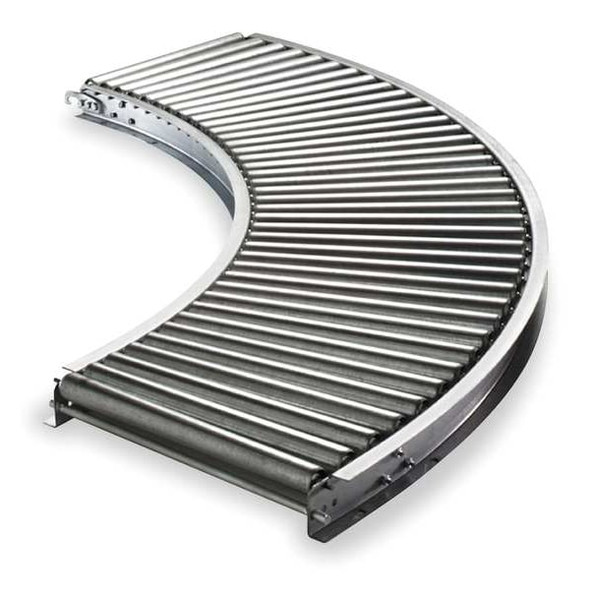 Ashland Conveyor Roller Conveyor,90 Curve, 22BF 11F90EG15B22