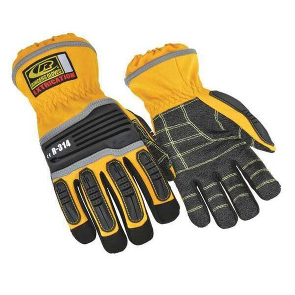 RINGERS(R) R314 Cut Resistant Impact Gloves, Aramid Palm, 2XL, Yellow