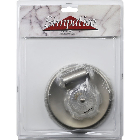 Lasco Satin Nickel Round Handle Mixet Tub & Shower Trim Kit 31691SN 403988