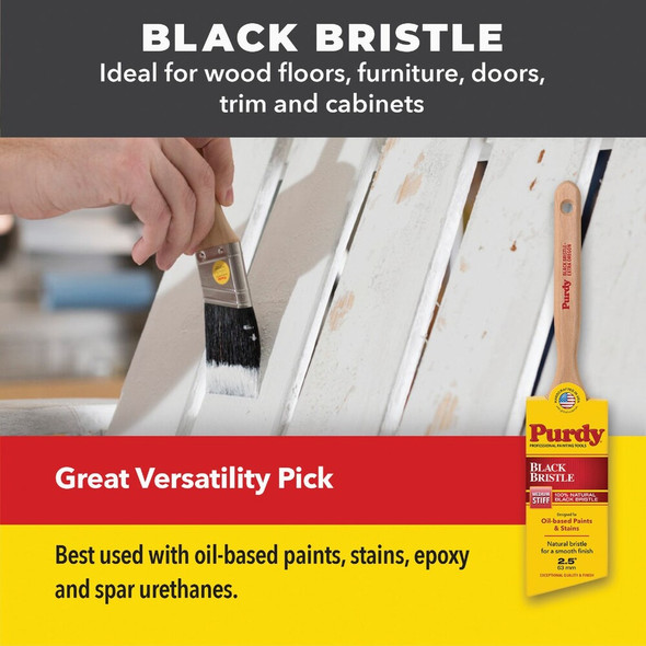 Purdy Black Bristle 3 In. Angular Trim Paint Brush 145024030 772885