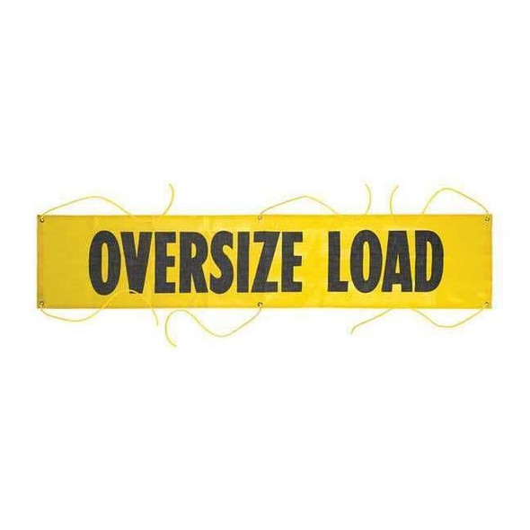 Manufacturer Varies Wide Load Banner, 18 in Height, 84 in Width 67499