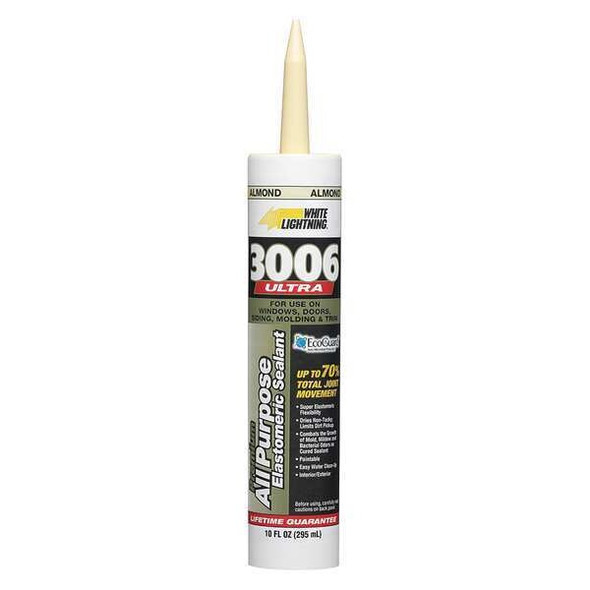 Hybrid Sealant, 10 oz, Cartridge, Almond, Hybrid Base, 3006 Ultra