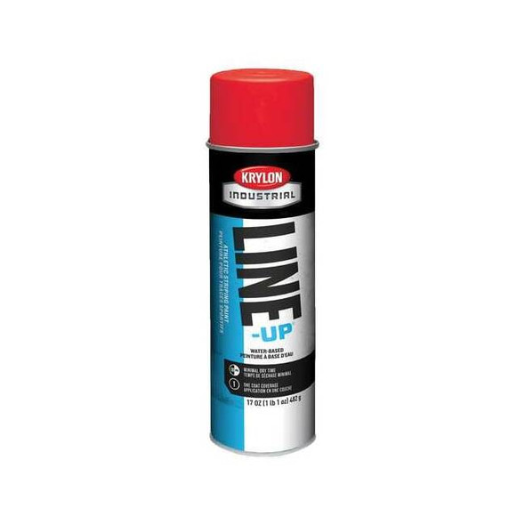 Athletic Field Striping Paint, 17 oz., Athletic Scarlet, Water -Based