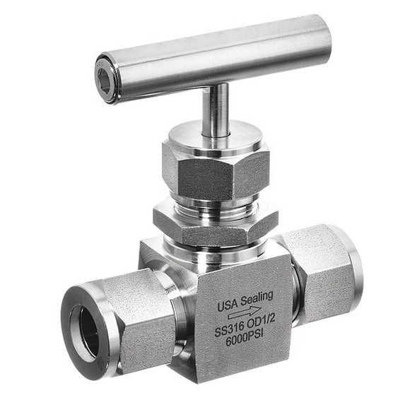 Usa Industrials Needle Valve,Straight Fitting Style ZUSA-VLV-98