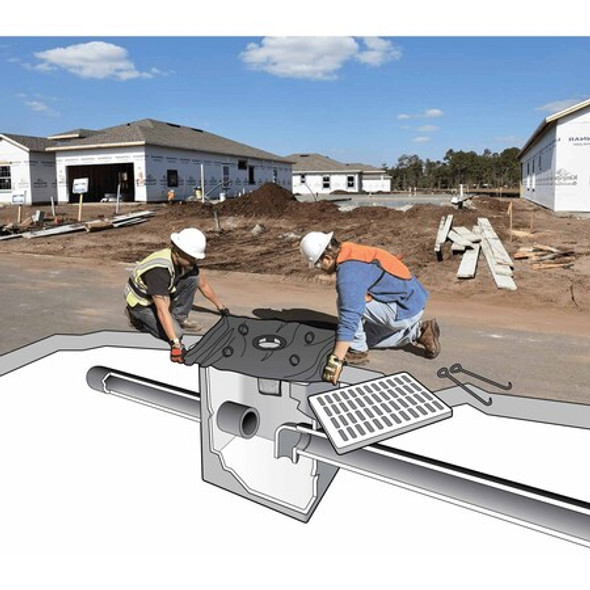 Ultratech Storm Drain Filter,Black,3 in H,PK10 8936