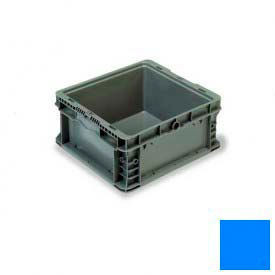 ORBIS Stakpak Modular Straight Wall Container 12""L x 15""W x 7-1/2""H Blue Poly