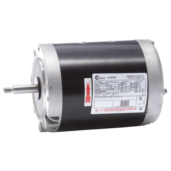3-Phase General Purpose Pump Motor, 3/4 HP, 56J Frame, 208-230/460V AC Voltage