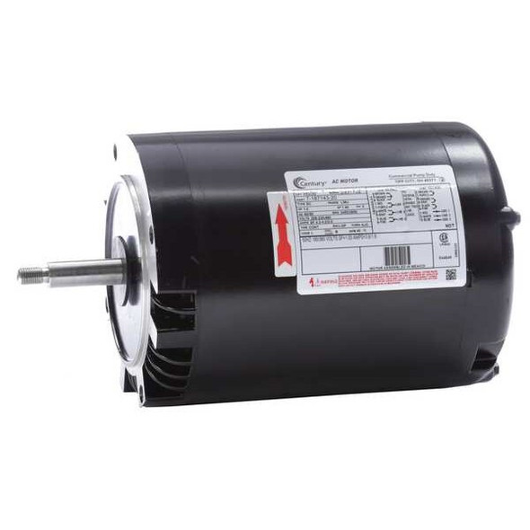 3-Phase General Purpose Pump Motor, 1 HP, 56J Frame, 208-230/460V AC Voltage