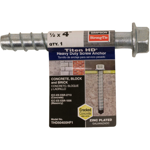 Titen HD 1/2 in. x 4 in. Heavy-Duty Screw Anchor