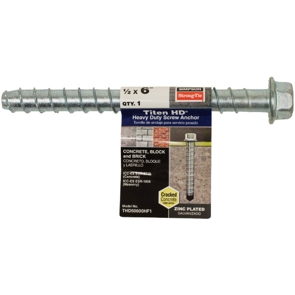 Titen HD 1/2 in. x 6 in. Heavy-Duty Screw Anchor