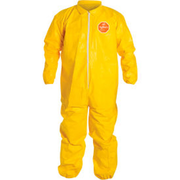 DuPont Tychem 2000 CoverallElastic Wrist/AnkleStormflapBound SeamYellow3X12/Qty DuPont Tychem 2000 CoverallElastic Wrist/AnkleStormflapBound SeamYellow3X12/Qty