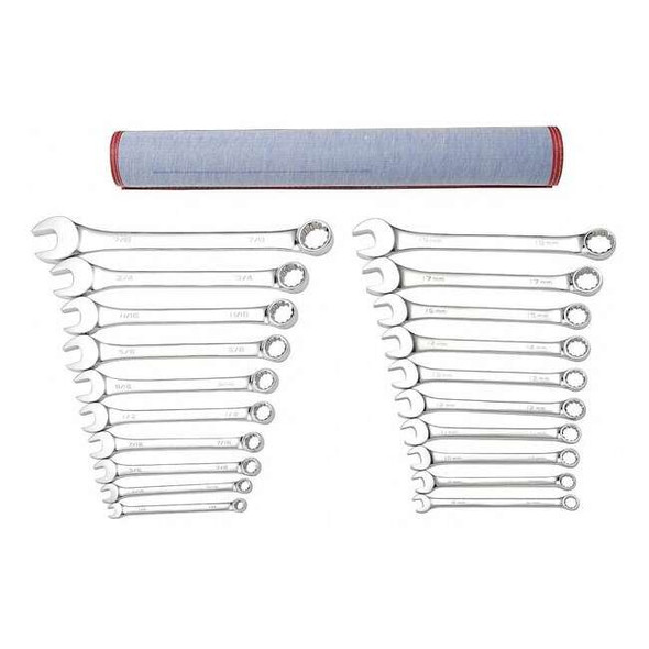Westward Combo Wrench St,Steel,Full Polish,Offset 33M575