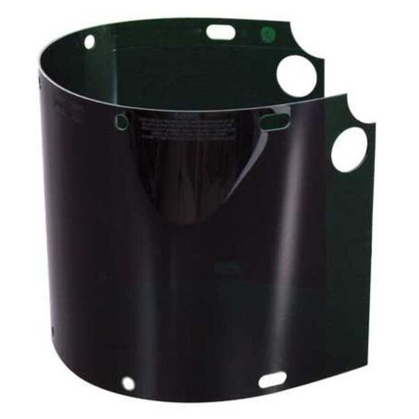 Faceshield Window, IRUV 5.0 Visor, Polycarbonate, Uncoated Lens, Black