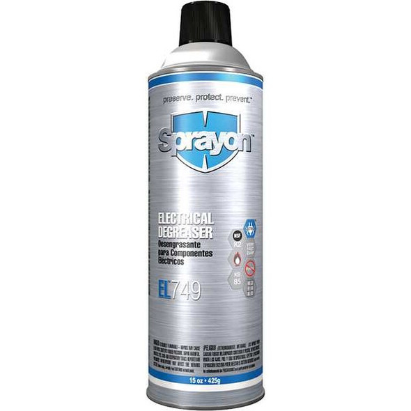 Sprayon Electrical Degreaser, 15 oz Aerosol Spray Can, Liquid SC0749000