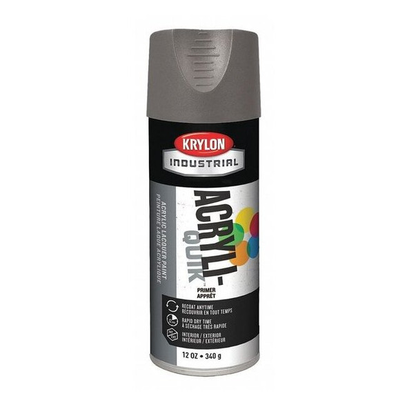 General Purpose Spray Paint, Stone Gray, High-Gloss, Solvent, 12 oz.