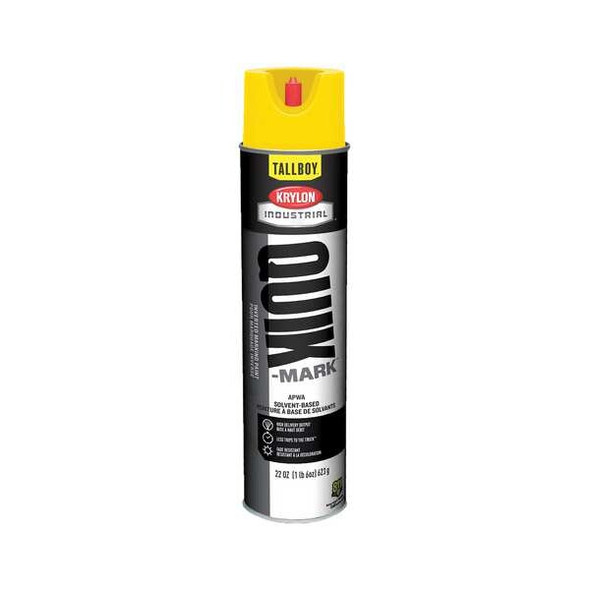 Inverted Marking Paint, 22 oz., High Visibility Yellow, Solvent -Based