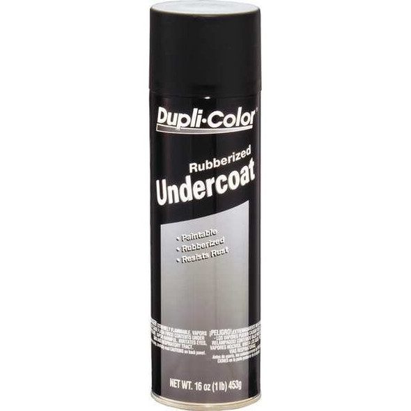 Dupli-Color Rubberized Undercoating, Black, Rubberized, Solvent, 16 oz EUC101A00