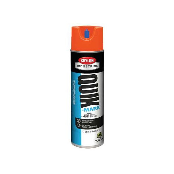 Krylon Industrial Inverted Marking Paint, 17 oz., Orange, Water -Based A03905004
