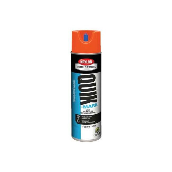 Krylon Industrial Inverted Marking Paint, 17 oz., Orange, Water -Based A03905004