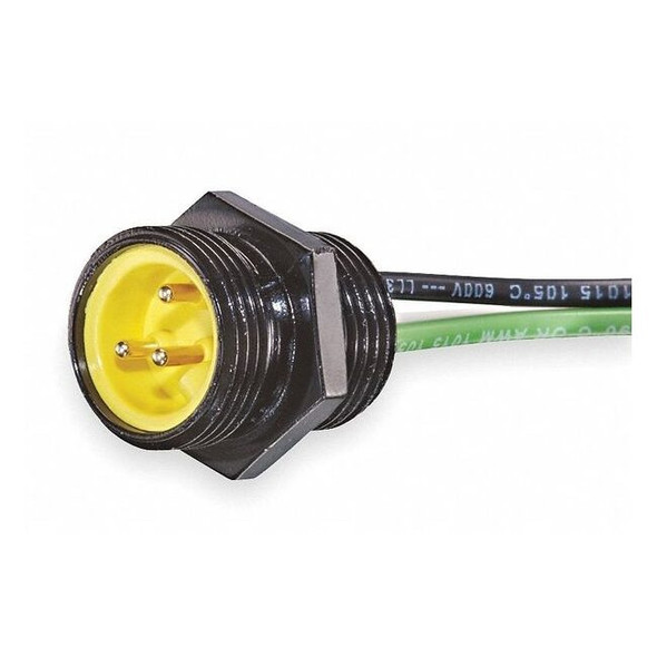 Brad Harrison External Thread Receptacle,3,Male,16 AWG 1R3006A20A120