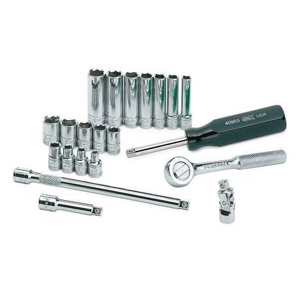 Sk Professional Tools Skt Wrch St, Chrm, 6Pt, 4 - 12 mm 89009 Sk Professional Tools Skt Wrch St, Chrm, 6Pt, 4 - 12 mm 89009