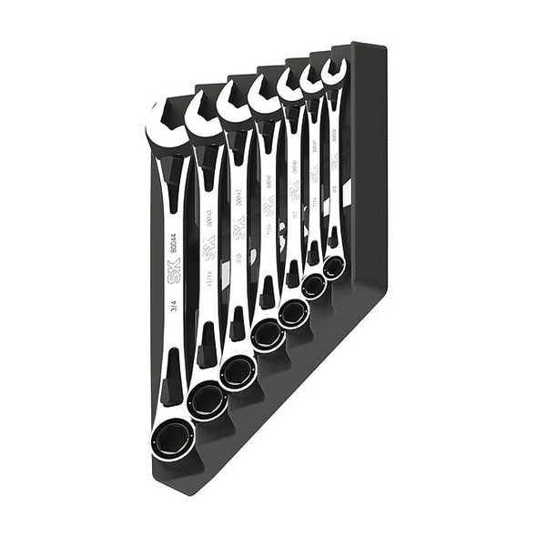 Sk Professional Tools Combo Wrench St,Steel,Chrome,Standard 80049