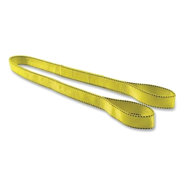 Pro-Edge® Web Sling, 2 in x 12 ft, Eye To Eye, Nylon, Yellow