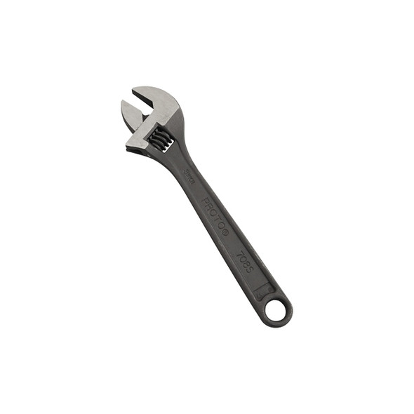 Protoblack™ Adjustable Wrench, 8 in L, 1-1/8 in Opening, Black Oxide