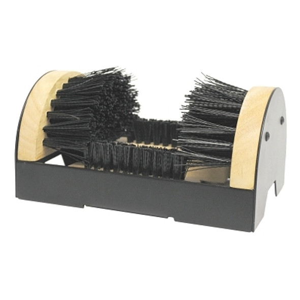 Boot Cleaning Brush, 9 in X 6 in Wood Block, Nylon Bristles