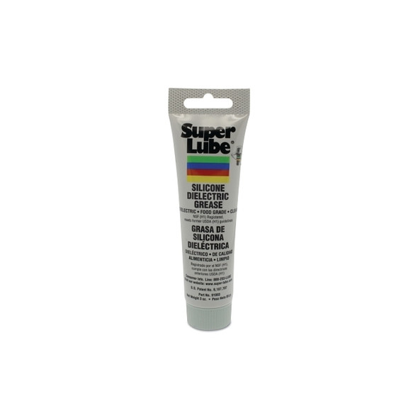 Silicone Dielectric and Vacuum Grease, 3 oz Tube, NLGI Grade 2, NSF Rating H1 Food Grade