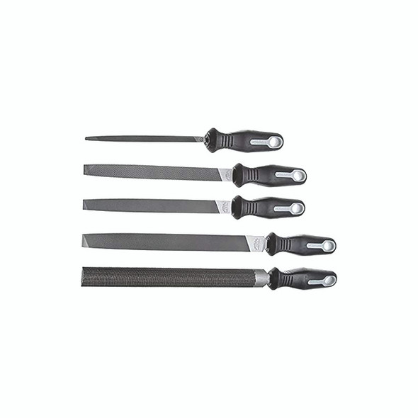5-Pc General Purpose File Sets with Ergonomic Handles, 6 in, 8 in, 10 in