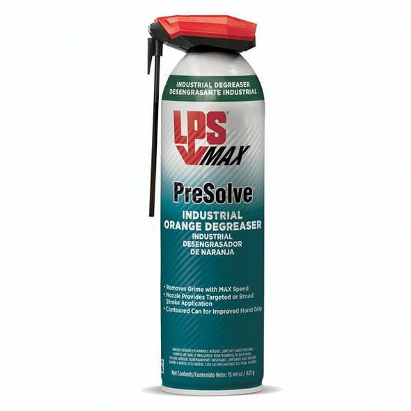 Lps Degreaser, Presolve, 15 oz, Aerosol Spray Can, Gas 91420