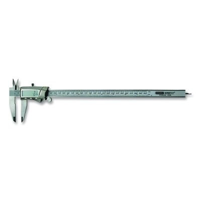 Digital/Fraction Electronic Caliper, 0-12 in, Stainless Steel