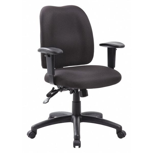 Manufacturer Varies Fabric Task Chair, 22 1/2-, Adjustable, Black 452R21