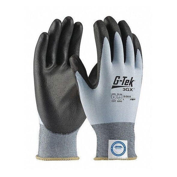 Cut Resistant Coated Gloves, Cut Level A2 ,Dipped ,Polyurethane ,Smooth ,S 1 PR