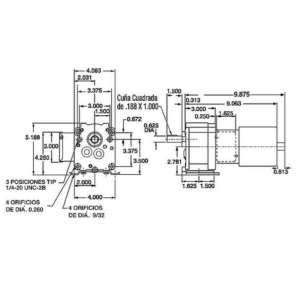 Dayton AC Gearmotor,30 rpm,TEFC,115V 6K303